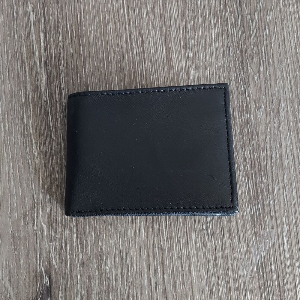 Marshal Black Leather Bifold Mens Wallet